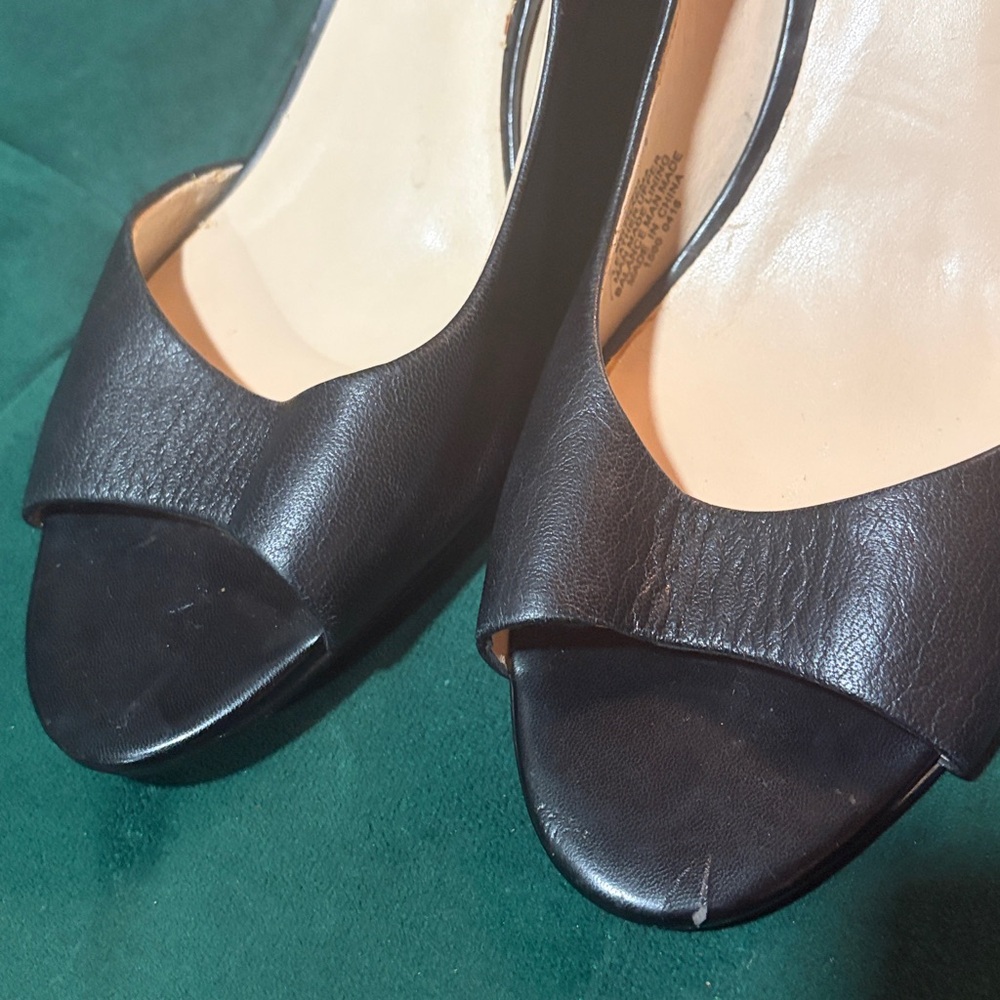 Peep toe black heels - Picture 4 of 4
